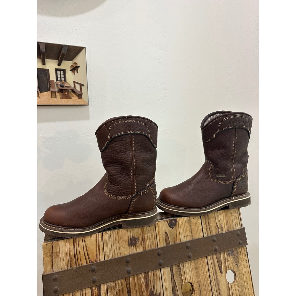 Georgia Boot GB00516 Eagle One Waterproof Pull-On Work Boots Brown Leather EH